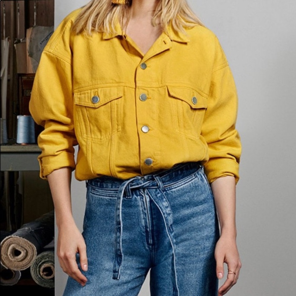 H&M Yellow Denim Jacket